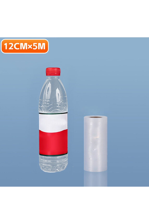 12CM 1rolls 500CM Vacuum Seal Bags Roll Non-Slip Mesh Design Food Saver Storage Thick Plastic Keep F
