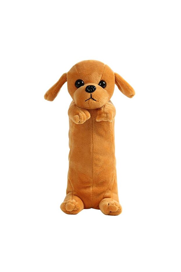 D New Kawaii Novelty Simulation 5 Style Cute Dogs Pencil Case Soft Plush School Stationery Pen Bag .