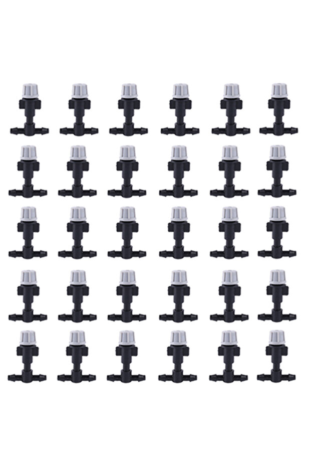 30PCS 100/10PCS Plastic Watering Irrigation Garden Misting Sprinkler Heads Nozzle W/ Tee Joints for