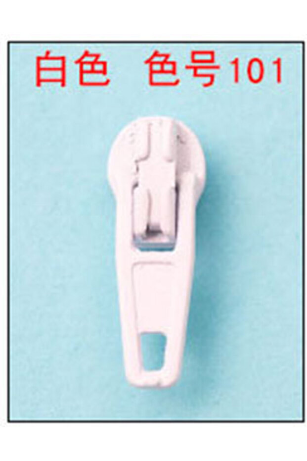 50 piece 3# white 101 50 piece/lot Auto Lock Zipper Sliders For 3# Nylon Zipper, DIY Zipper Puller H