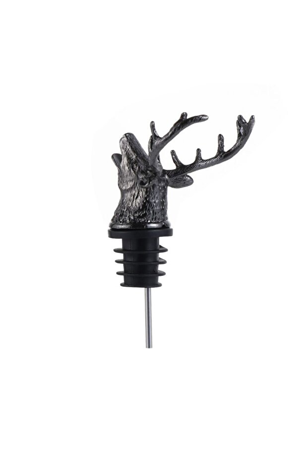 سدادات زجاجات النبيذ من النوع الأسود 2 من Deer Head مصنوعة من سبائك الزنك وأدوات البار وحفلات الزفاف ومشروبات النبيذ Ae