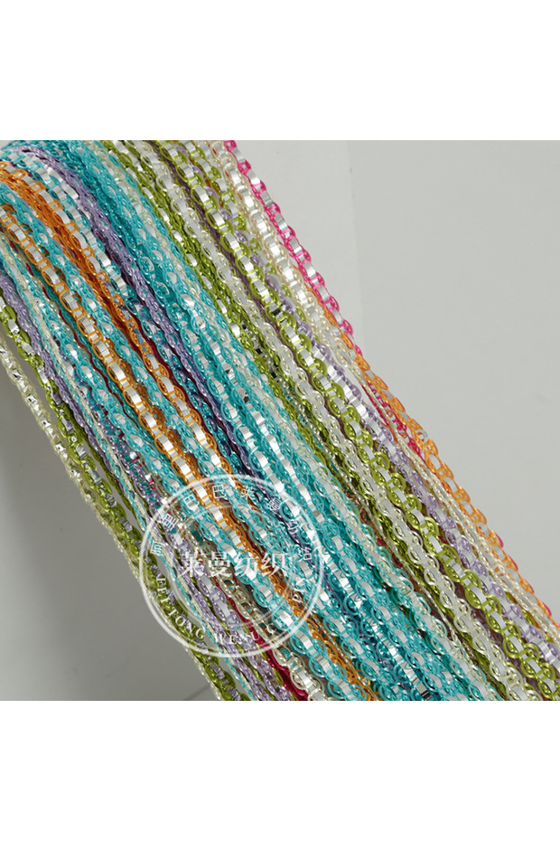 90x180cm Emerald blue 6 An elegant sapphire blue six-color curtain with silk thread straight lines,