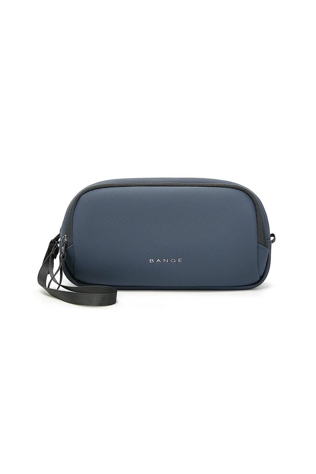 24 x 14 x 6 cm Blue BANGE YKK Double Zipper Men Travel Organizers Portable Male Travel Bag Oxford Cl