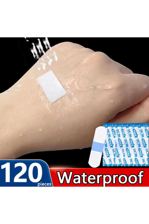 120 Pieces 120 pieces】 Waterproof Band-Aid Transparent Invisible Bleeding Stopper Anti-friction Brea