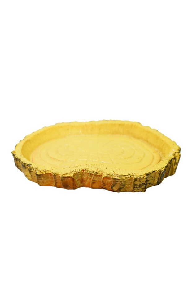 Rock Pet Bowl Reptile Bowl Resin Aquarium Pet Reptile Feeder Bowl Basin Food Water Pot Reptile Turtl
