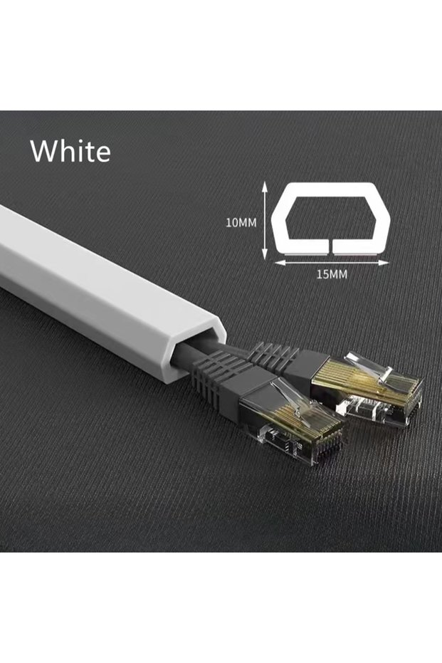 2m White 6 jiao 1PC18.11in/78.74in/39.37in Trunking Floor Anti Stepping Invisible Management Trunkin