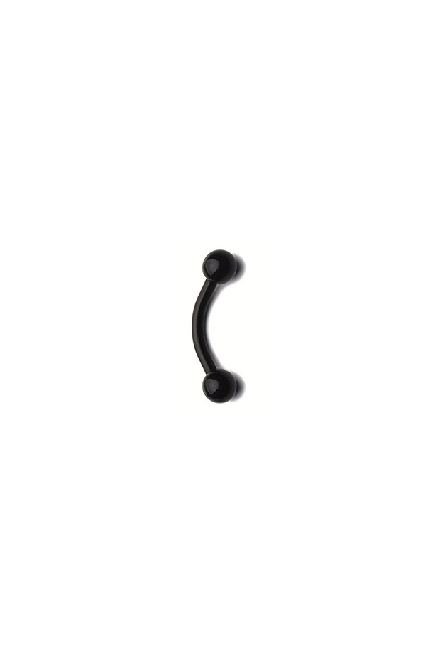 Style 18 16G Bioflex Acrylic Curved Barbell Horseshoe Lip Eyebrow Rings Piercing Retainer Plastic Fl