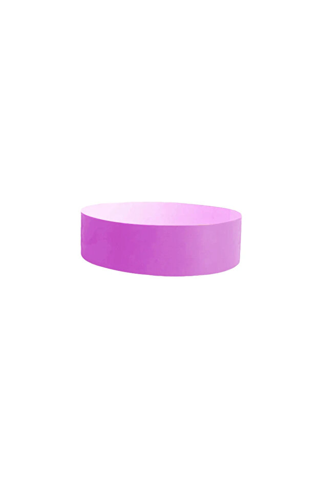 L A-purple 200pcs Waterproof Paper Wristbands Bracelet Solid Color Disposable Count Identification M