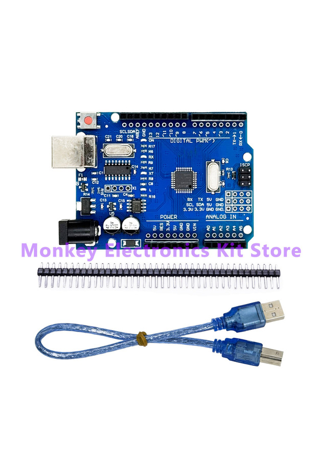 R3 Del وUSB R3 CH340G+MEGA328P SMD Chip 16Mhz R3 Development Board لـ R3 Development Board USB