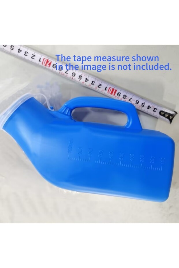 blue Portable Men Mobile 1200ml Toilet Car Travel Camp Urine Pee Handle Urinal Storage Urinary Bottl