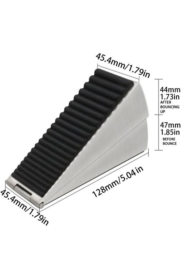 A Heavy Duty Door Stopper Height Adjustable Spring Loaded Wedge Door Rear Retainer Non-Slip Door St.