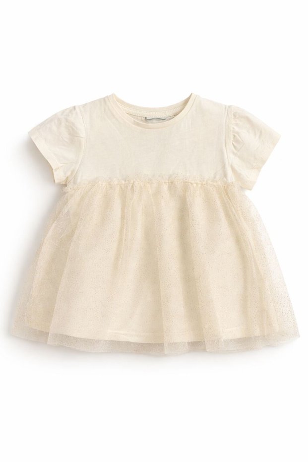 Shiny Detailed Baby Dress