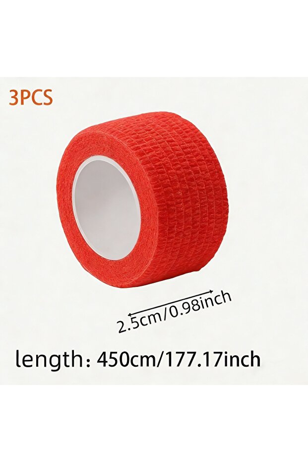 3PCS - red 3-Pack Tearable Headphone Headband Protector Tape, Anti-Aging Peeling Repair Strip for Ov