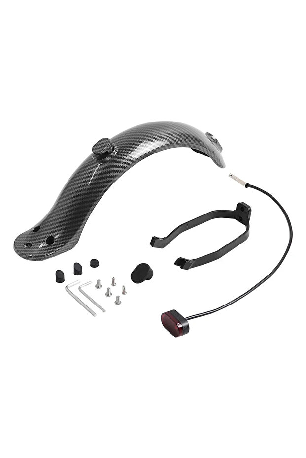 Set A Carbon Fiber Mudguard Kit for Xiaomi M365 /M365 Pro Electric Scooter Premium Durable Rear Fend