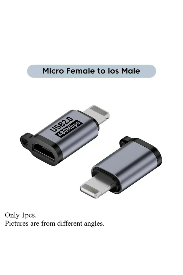 BSN 1pcs Micro To IOS Micro USB To Type C Adapter Mini USB To USB C 480Mbps Fast Data Charging Conne