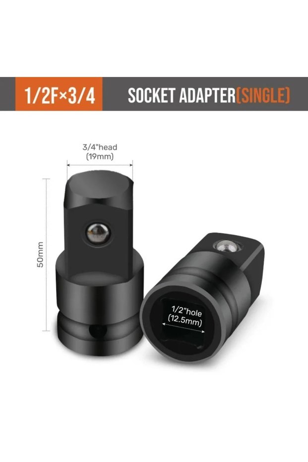 1-2 To 3-4 Socket Convertor Adaptor 1/2 To 3/8 3/8 To 1/4 3/4 To 1/2 Air Wrench Joints Ratchet Drive