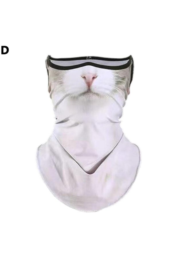 D 3D Cute Animal Balaclava Motorcycle Motocross Ski Snowboard Hat Helmet Liner Cat Dog Biker Neck W.