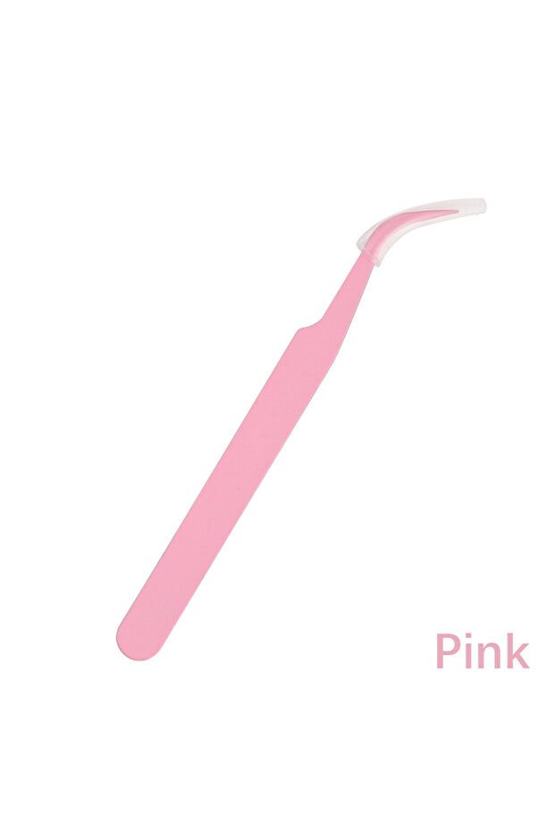 Tweezer Pink Magnetic False Eyelash Glue Cup Tweezers Holder Soft Anti Fall Board Pallet Specialized