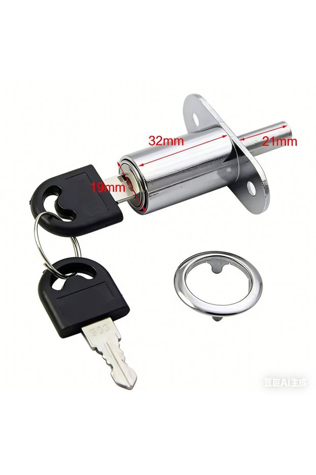 32mm Useful Cam Cylinder Locks 22/32mm Tongue Door Bolt Latch Wardrobe Cupboard Sliding Door Lock Bu