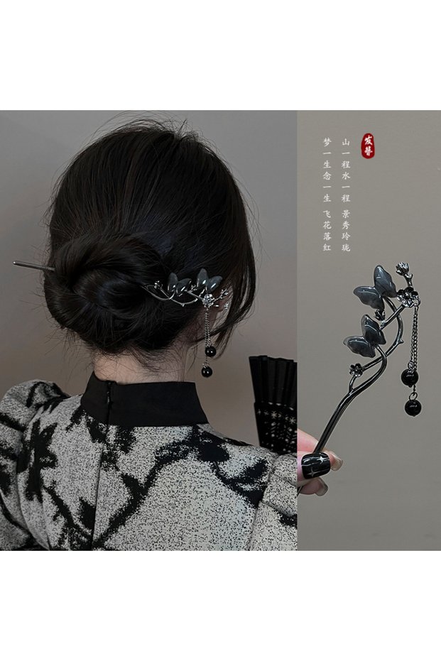 1 Ancient Chinese Style Elegant Butterfly Tassel Hair Stick for Women Girls Classical Hairpin Chine.