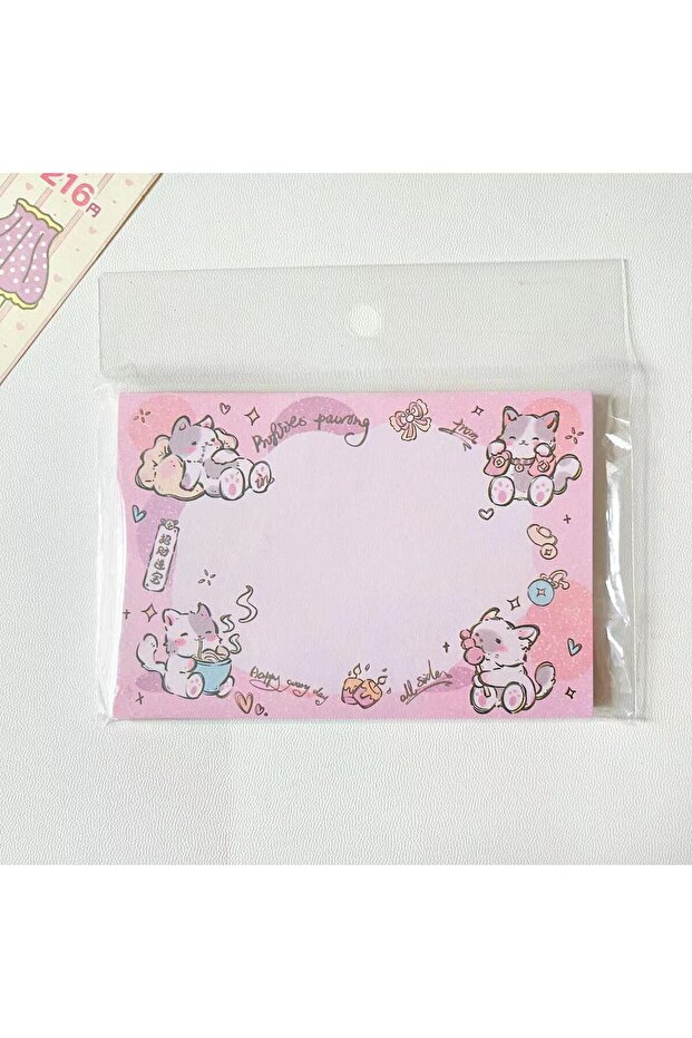 1pcs b COffice School Supplies cat series note pads tearable and non sticky cartoon office and study
