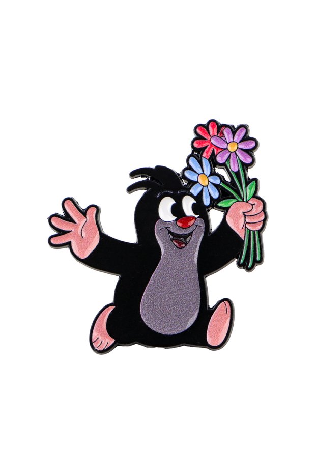 3 Cute Little Mole Brooches For Women Cartoon Enamel Pin Art Metal Badge Jewelry Clothing Backpack .