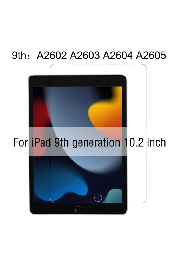 واقي شاشة من الزجاج المقوى لأجهزة iPad مقاس 10.2 بوصة و10.2 بوصة و9 و8 و6 وMini 6 و8.3 2021 و5 و4