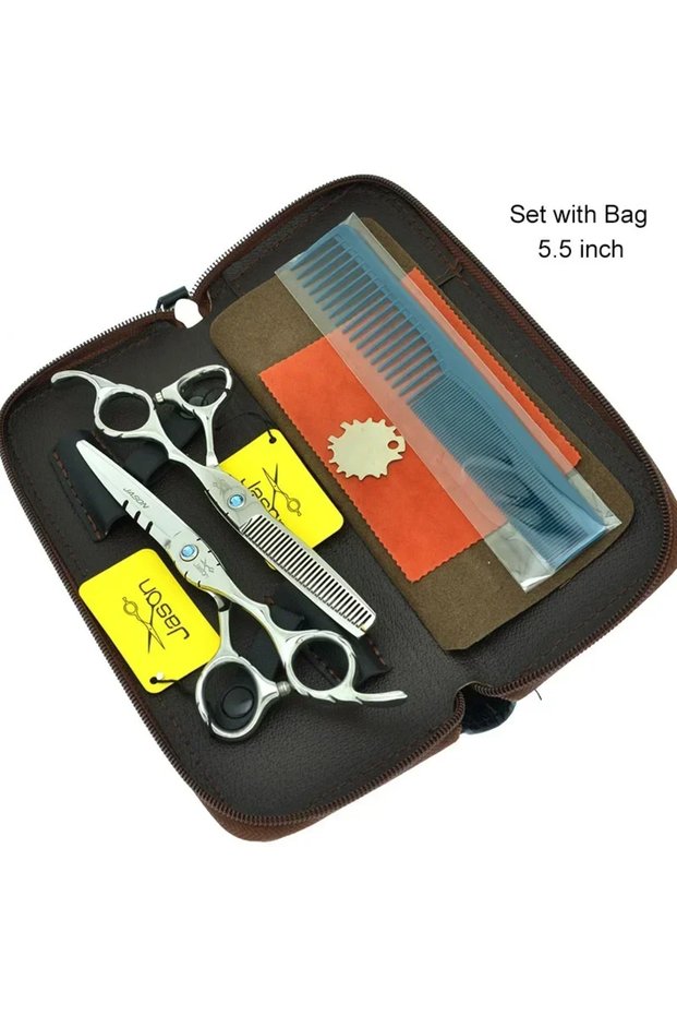 A0018D-01-55 Stainless Steel 5.5"/6.0" Barber Hair Cutting Scissors Salon Hairdresser's Thinning She
