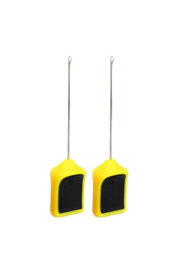 Yellow 2pcs Carp Fishing Bait Needle Gate Needle Pop Up Boilies Splicing Pins Needle C