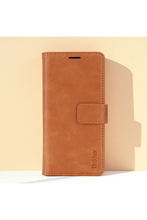 Galaxy S26 Plus Brown 2 in 1 Leather Wallet Case For S26 S25 Ultra S24 Plus S23 S26U S25U Wireless