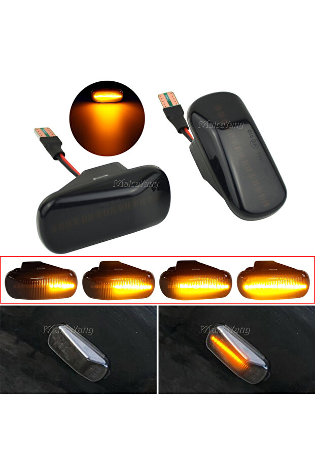 Dynamic Smoked Auto Parts Side Marker Lamp Dynamic LED Turn Signal Lights For Honda CRV Accord Civic