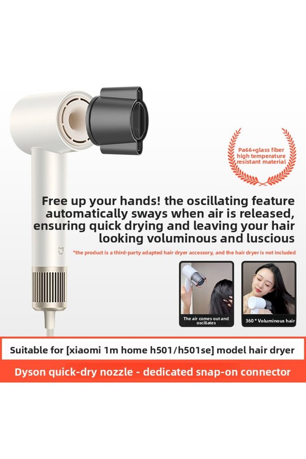 Quick-dry air nozzle For Xiaomi Mijia Hair Dryer Drying Modeling Mouthpiece Accessories H501/H501SE