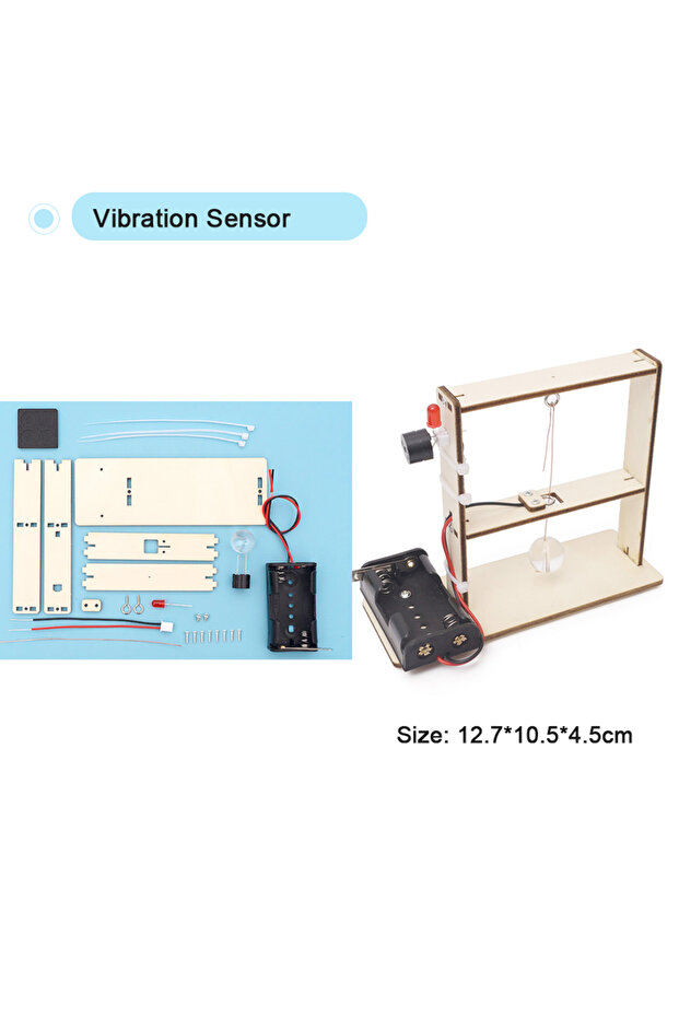 Vibration Sensor DIY Physical Model Science Experiment Educational Toy Handmade Small Production Ass