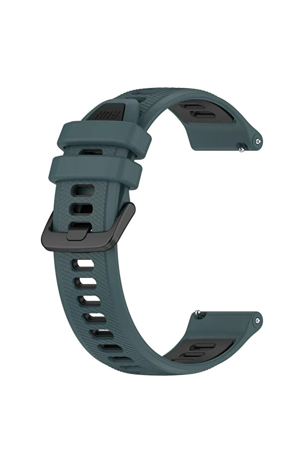 22mm Universal Olive Green Black Sports Silicone Strap For Forerunner 255 265 245 165 Band For Viv
