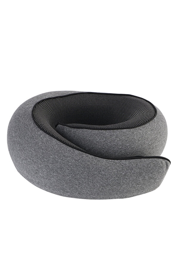 Grey Memory Foam Snail Pillow Travel Neck Pillow Portable Travel Neck Support Soft Noon Break Sleep