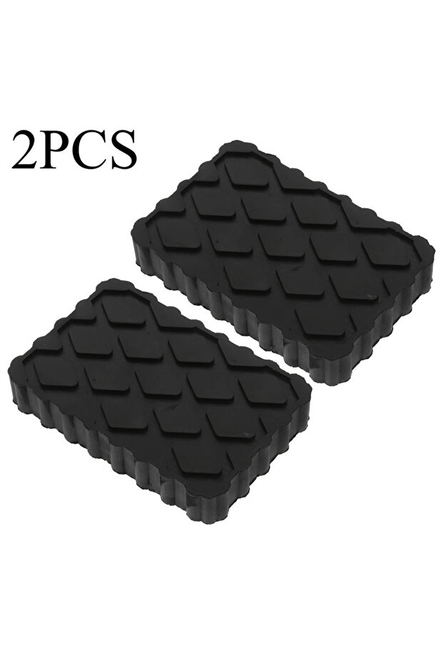 B-Black 2pcs 1/2pcs Floor Slotted Car Jack Pad Frame Protector Guard Adapter Jacking Disk Pad Tool