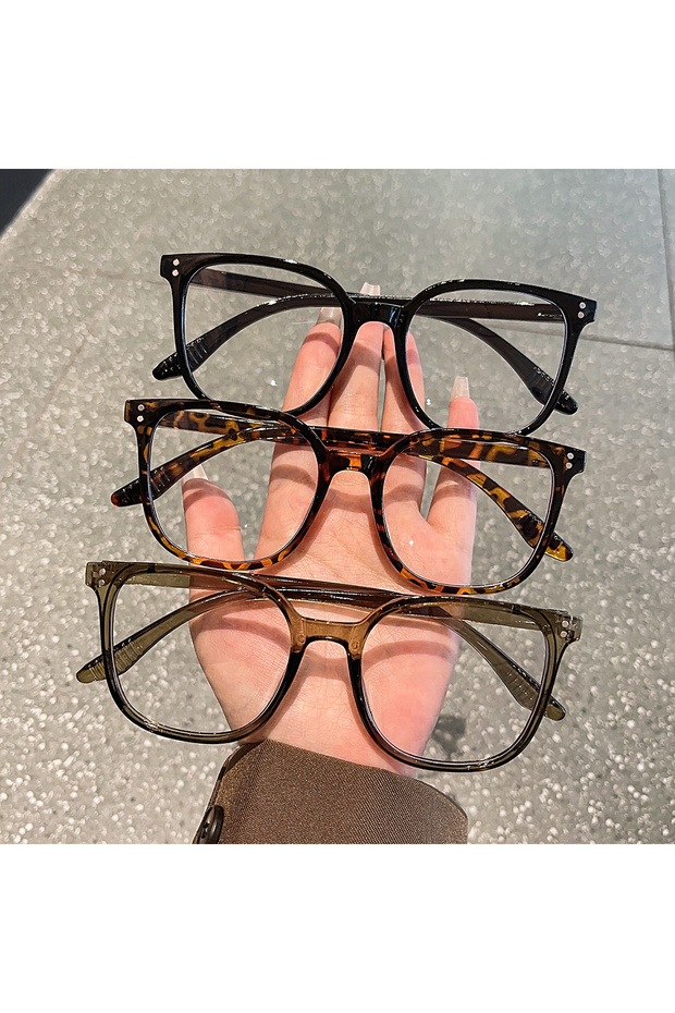 3PCS-C3 1Pc/3Pcs/4Pcs/5Pcs/6Pcs European and American Classic Popular Square Frame Glasses Set Men's