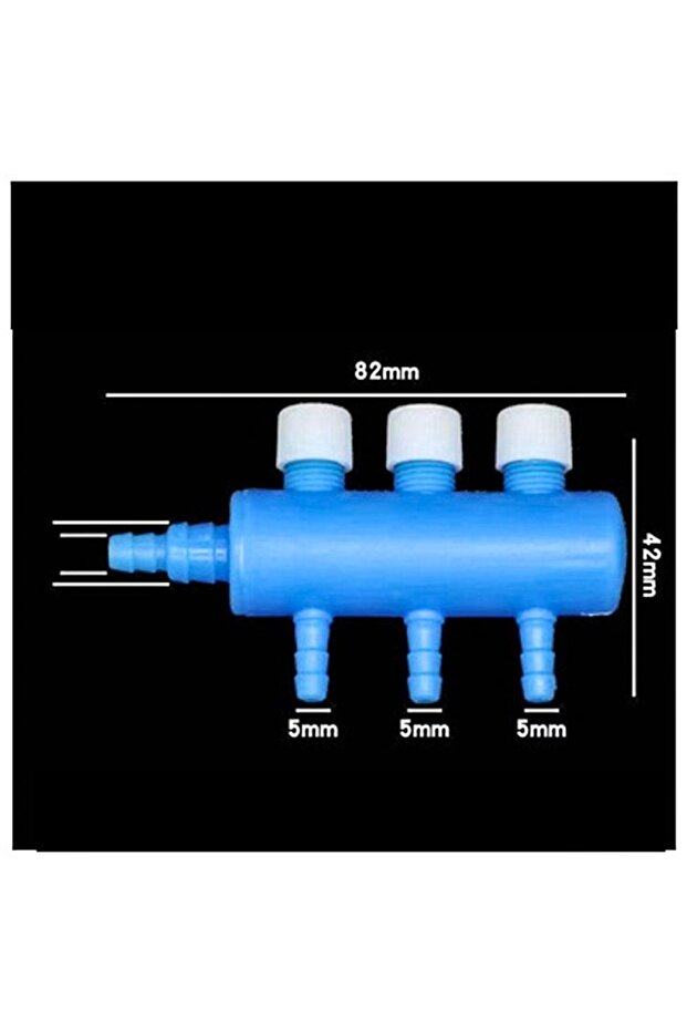 3 way Practical Aquarium Air Pump Flow Control Valve Distributor Hose Splitter Fish Tank Pump Access