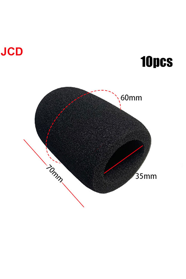 70x60x35mm 10pcs JCD 10pcs Mini Microphone Foam Covers Mic Protector Covers Replacement Headset Wind