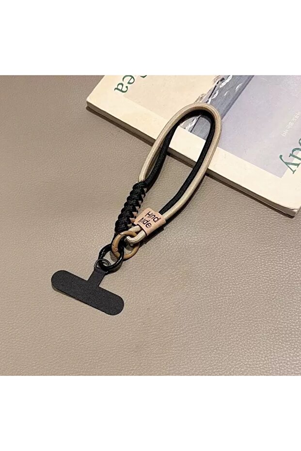 4 Universal Mobile Phone Straps Collision Color Woven Phone Hanging Rope Short Handheld Pendant Ant.