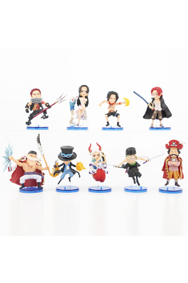 Bandai No Box 9pcs one piece 9pcs/set One Piece Zoro Ace Sabo Shanks Edward Hancock Yamato Katakuri