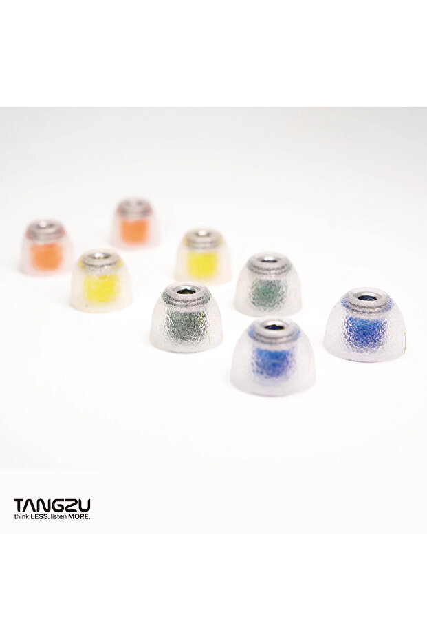 Full-MIX-4pairs TANGZU Tang Sancai Noble Eartips Liquid Silicone Hybrid Eartips Stainless Steel Edit