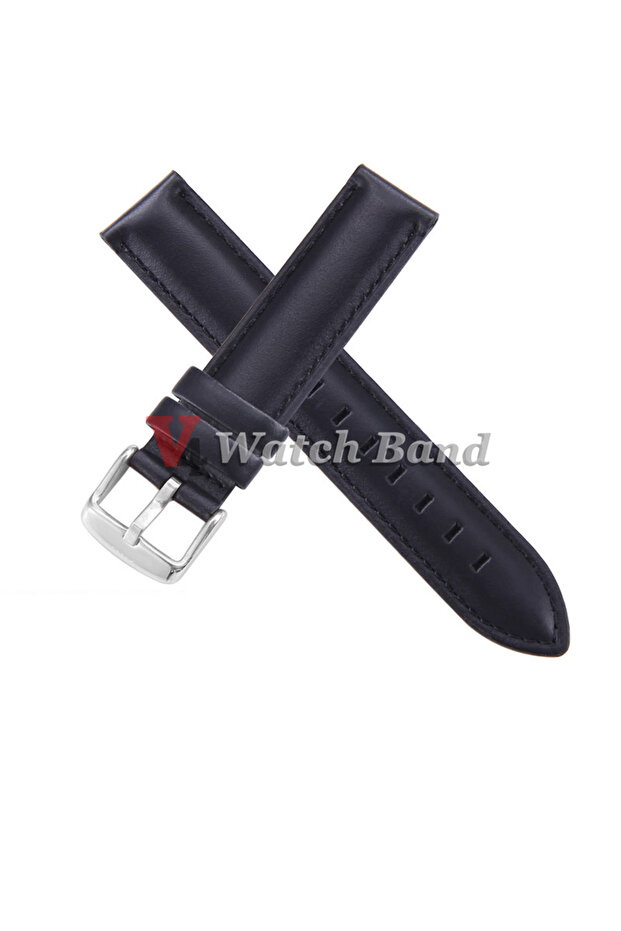 18mm Black-Silver Universal Leather Strap for DW Daniel Wellington Watch Band 12/13/14/17/18/19/20/2