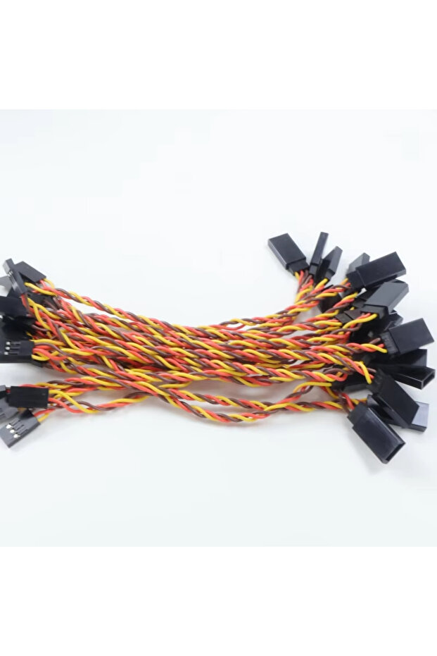 8Pcs 30cm 8Pcs/lot 10/15/20/30/50/100cm Servo Extension Cable 30/60 Core For Futaba JR Anti-interfer