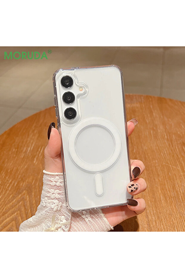 Galaxy A07 4G Clear Silicone Magnetic Phone Case For A17 5G S25 Ulra A56 A07 A16 A55 A54 A15 A36 A3