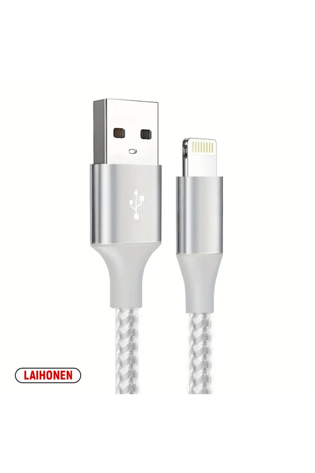 كابل USB A إلى Lightning معتمد من MFi بطول 3 أمتار، قطعة واحدة أبيض، 1 متر، 2 متر، 3 متر، لهاتف iPhone 14 13 12 11 X XR Pro Max Fas