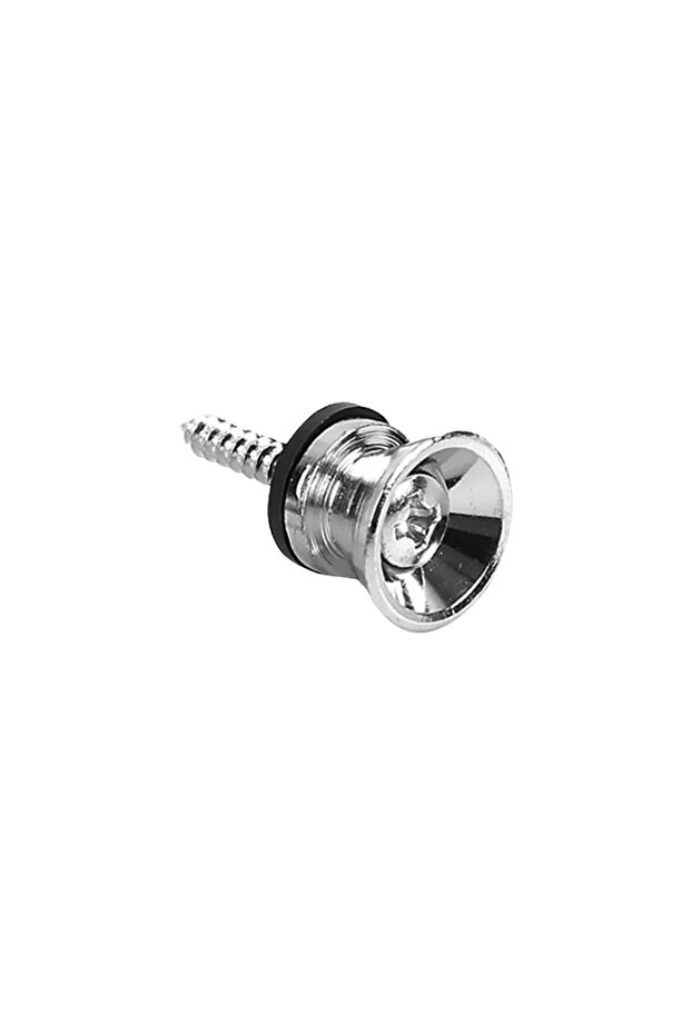 silver 2Pcs Metal Guitar Strap Button Strap Fixing Pin With Screw Lock Knob For Classical Guitar Sec