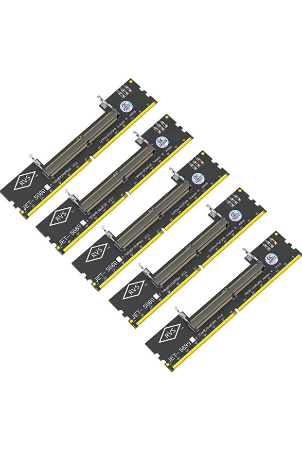 5pcs Laptop DDR5 RAM to SO DDR5 U-DIMM Desktop Adapter Card Memory Tester SO DDR5 to DDR5 U-DIMM Con