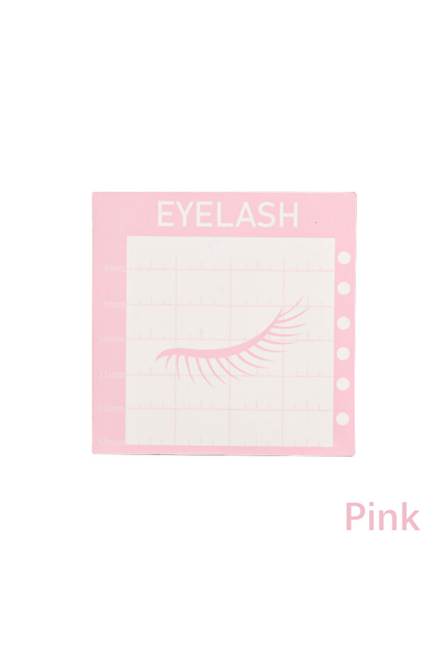 Sheet Pink Magnetic False Eyelash Glue Cup Tweezers Holder Soft Anti Fall Board Pallet Specialized E