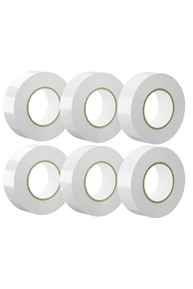18mm 0.3mm 10M 6Rolls White 1/3/6Rolls Electrical Insulation Tape Waterproof Strong Adhesive Durable